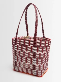 Borsa media intrecciata