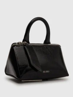 Borsa mini Friday in pelle craclé