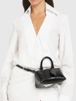 Borsa mini Friday in pelle craclé