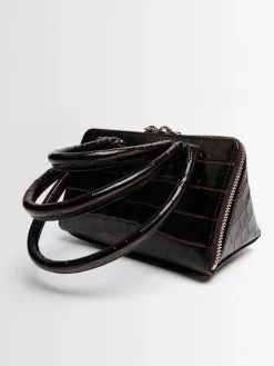 Borsa mini Friday in pelle goffrata