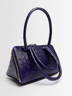Borsa mini Friday in pelle goffrata