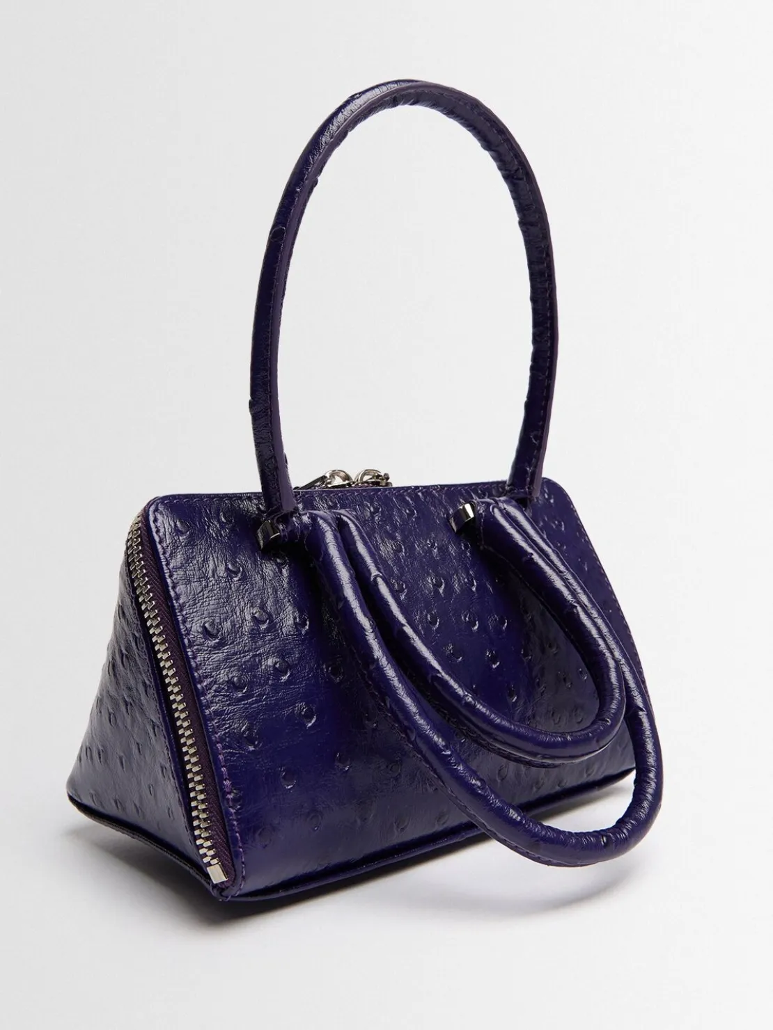 Borsa mini Friday in pelle goffrata