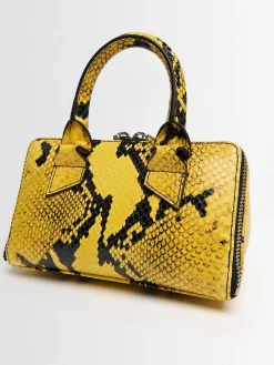 Borsa mini Friday in pelle stampa serpente
