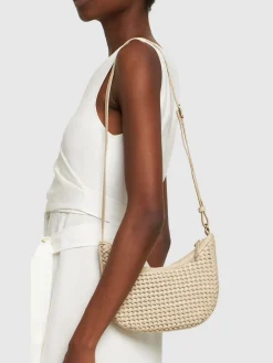 Borsa mini Sling in pelle intrecciata