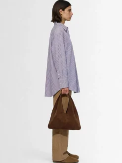 Borsa piccola Bindle in camoscio