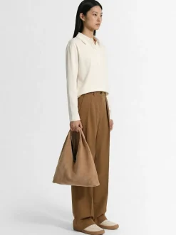 Borsa piccola Bindle in camoscio