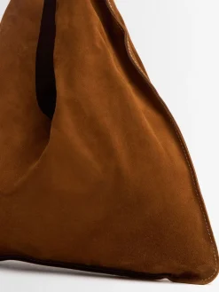 Borsa piccola Bindle in camoscio