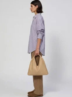 Borsa piccola Bindle in pelle con manico