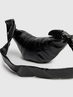 Borsa piccola Croissant in cotone spalmato