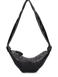 Borsa piccola Croissant in nappa