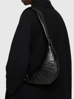 Borsa piccola Croissant in nappa