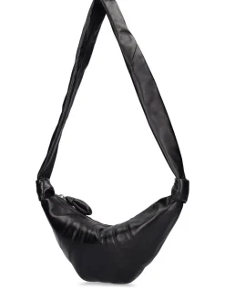 Borsa piccola Croissant in nappa