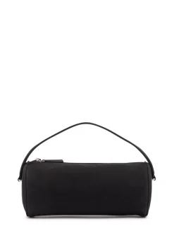 Borsa Round 90s in nabuk con manico