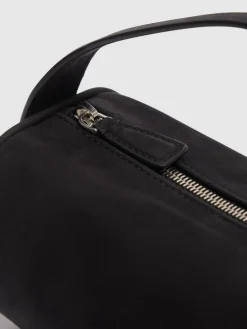 Borsa Round 90s in nabuk con manico