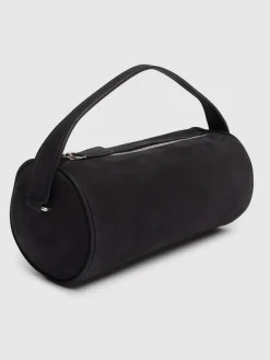 Borsa Round 90s in nabuk con manico