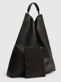 Borsa shopping Bindle Three in pelle