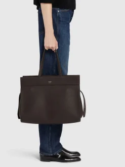 Borsa shopping Crosby in pelle liscia