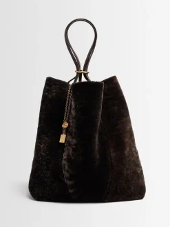 Borsa shopping grande Spin in pelliccia