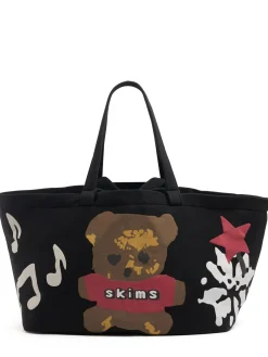 Borsa shopping Jumbo in misto cotone