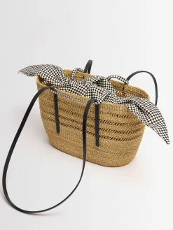 Borsa shopping media Bicro effetto rafia