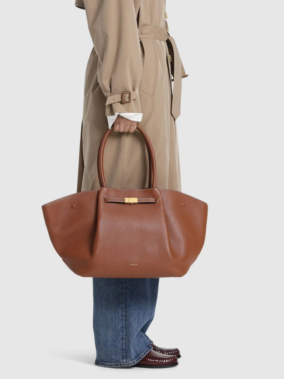 Borsa shopping The New York in pelle martellata