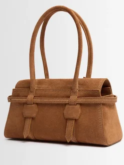 Borsa Twin in camoscio