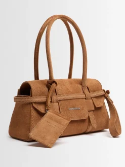 Borsa Twin in camoscio