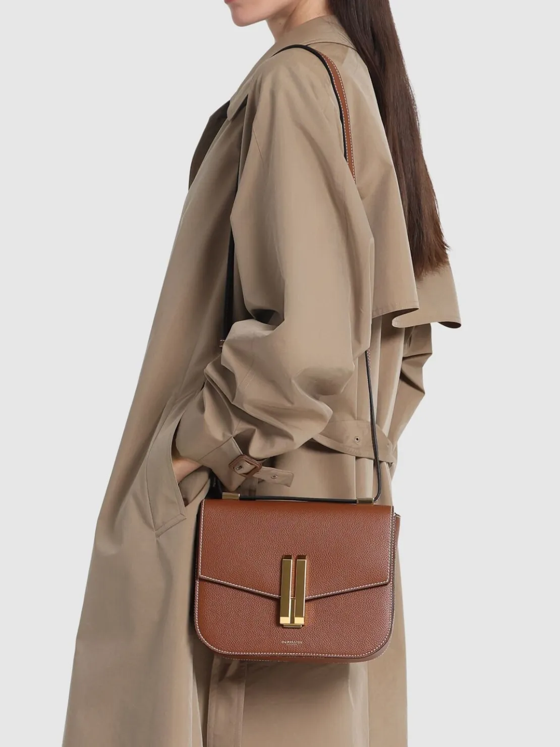 Borsa Vancouver in pelle martellata