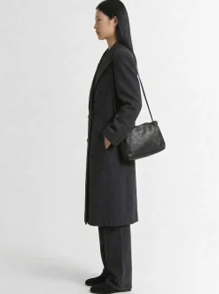 Bourse micro grain leather shoulder bag