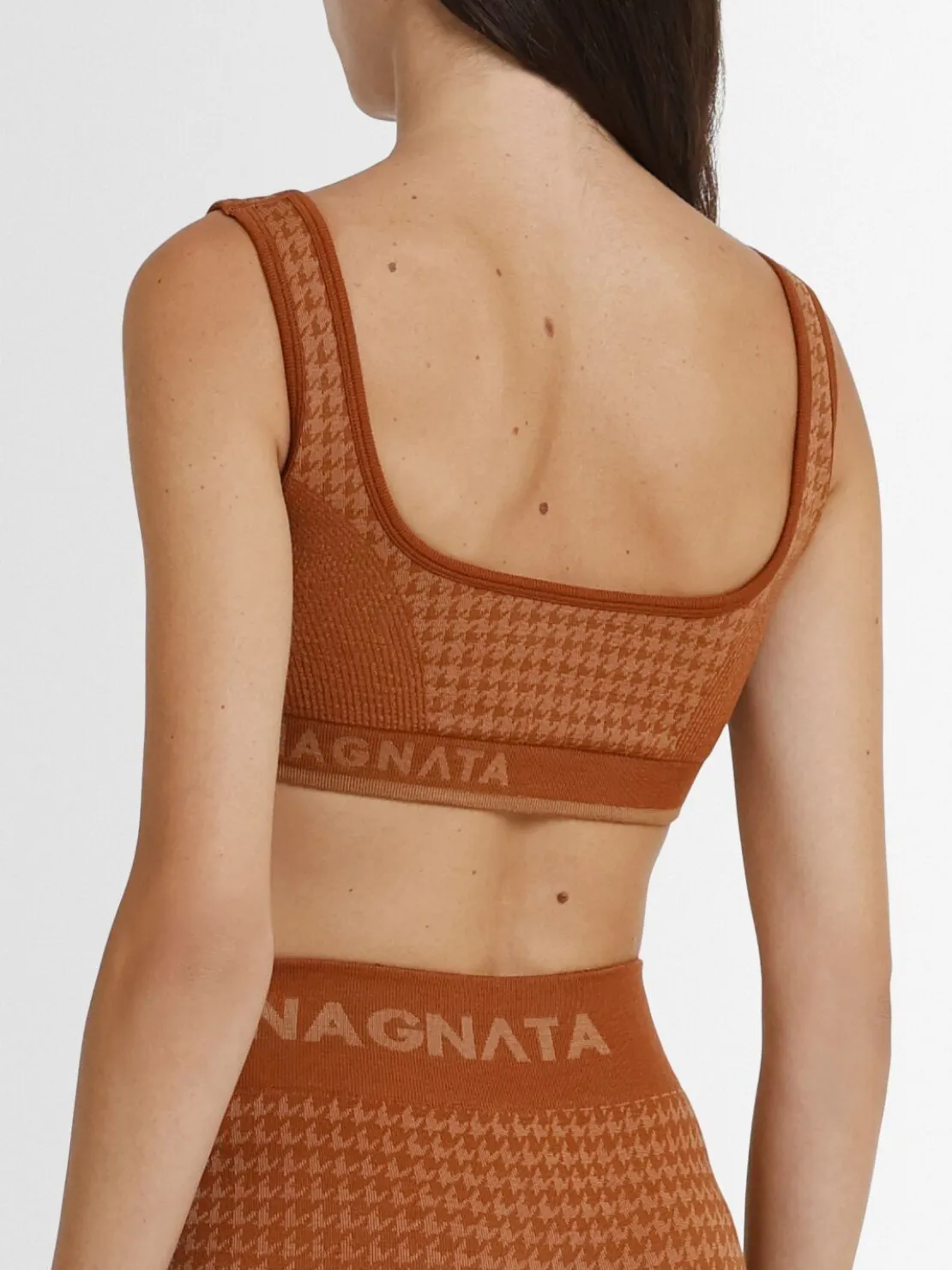 Bralette in misto lana pied de poule