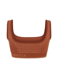 Bralette in misto lana pied de poule