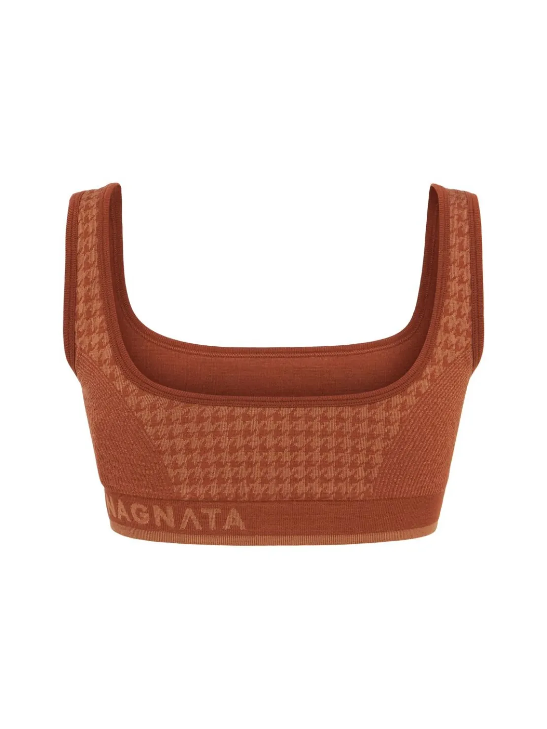 Bralette in misto lana pied de poule