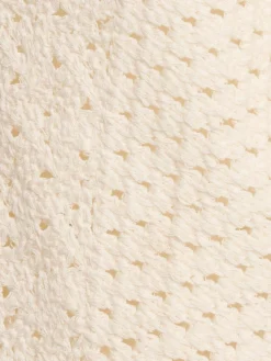 Caftano lungo crochet Nerea con perla