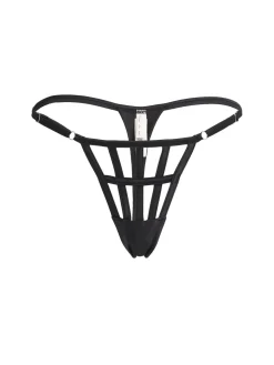 Caged silk thong