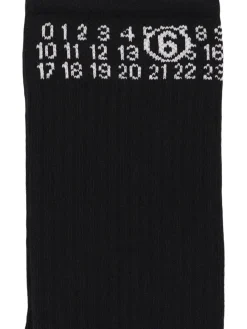 Calzini in misto cotone jacquard con logo