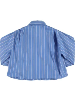 Camicia a righe in seersucker
