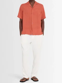 Camicia bowling Angelo in lino