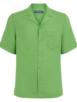 Camicia bowling Angelo in lino
