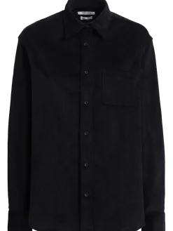 Camicia in cotone a coste Sara