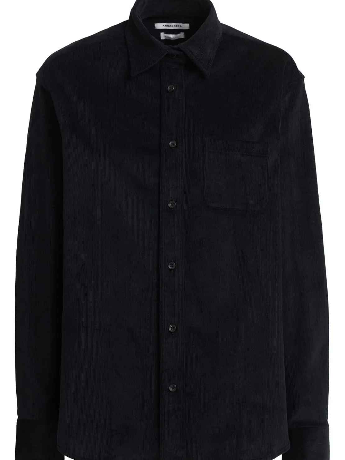 Camicia in cotone a coste Sara