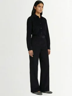 Camicia in cotone a coste Sara