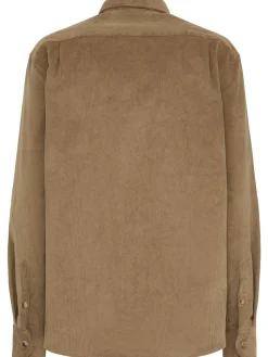 Camicia in cotone a coste Sara