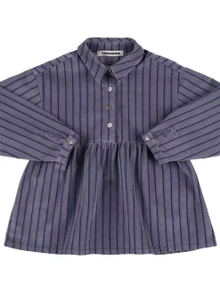 Camicia in cotone a righe
