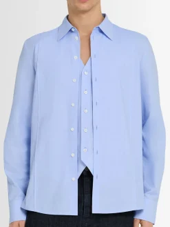 Camicia in cotone a strati