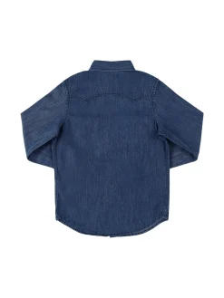 Camicia in cotone chambray