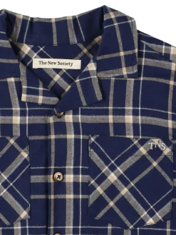 Camicia in cotone madras stampato