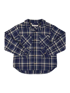 Camicia in cotone madras stampato