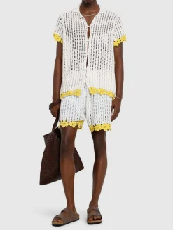 Camicia in crochet di cotone