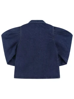 Camicia in denim di misto cotone