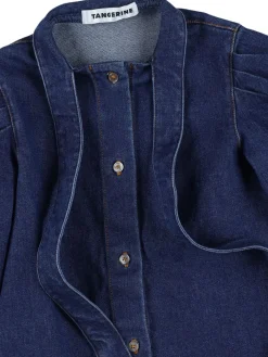 Camicia in denim di misto cotone
